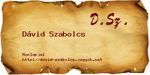 Dávid Szabolcs névjegykártya